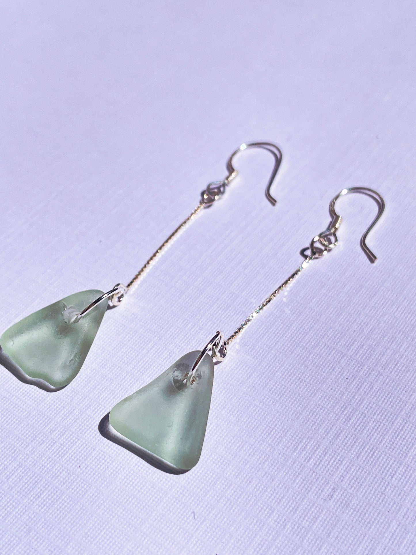 Seafoam Sea-Glass Earrings