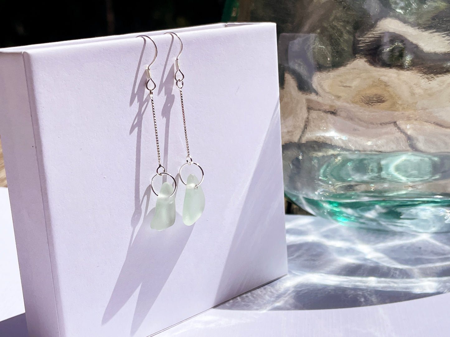 Seafoam Sea-Glass Earrings