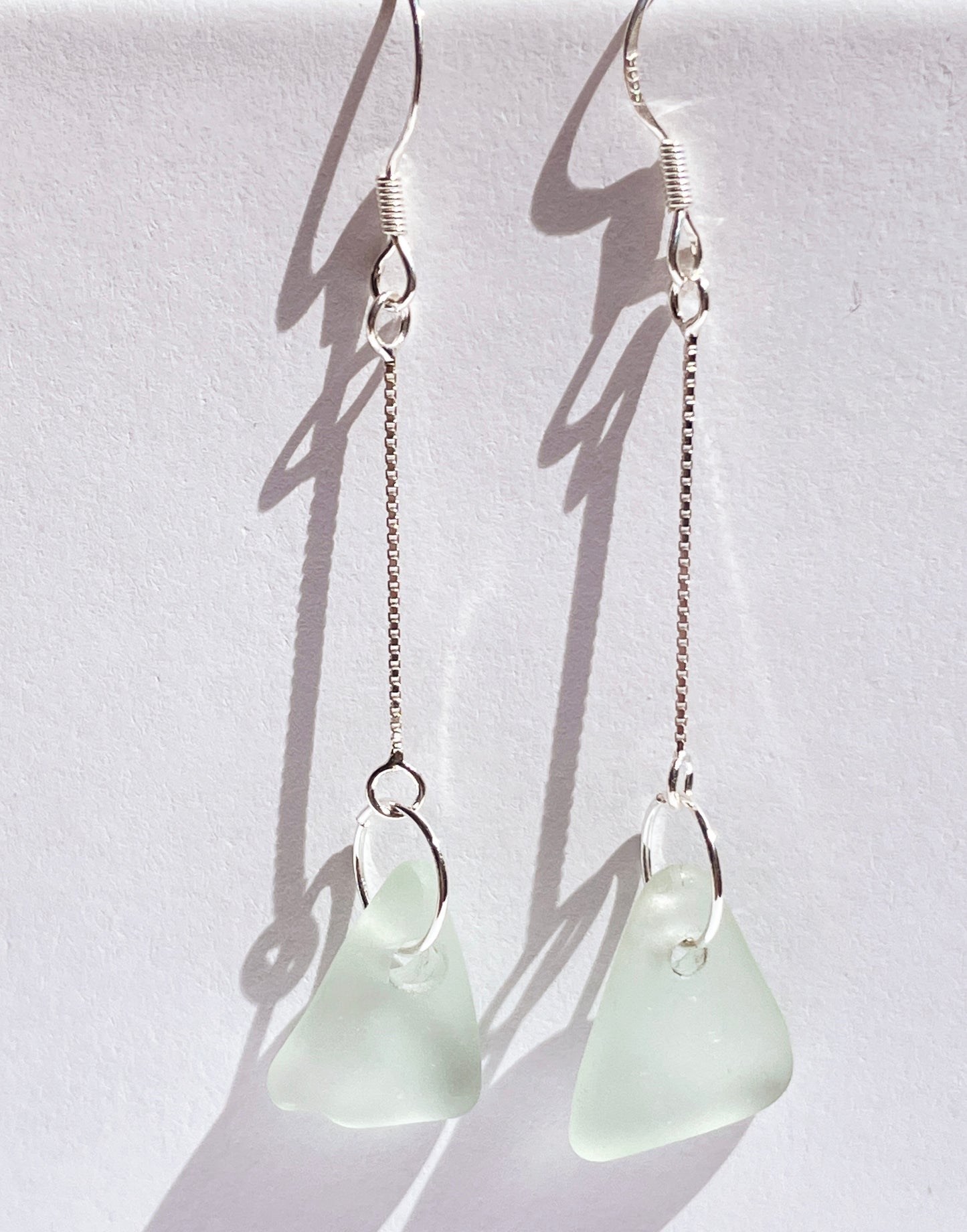 Seafoam Sea-Glass Earrings