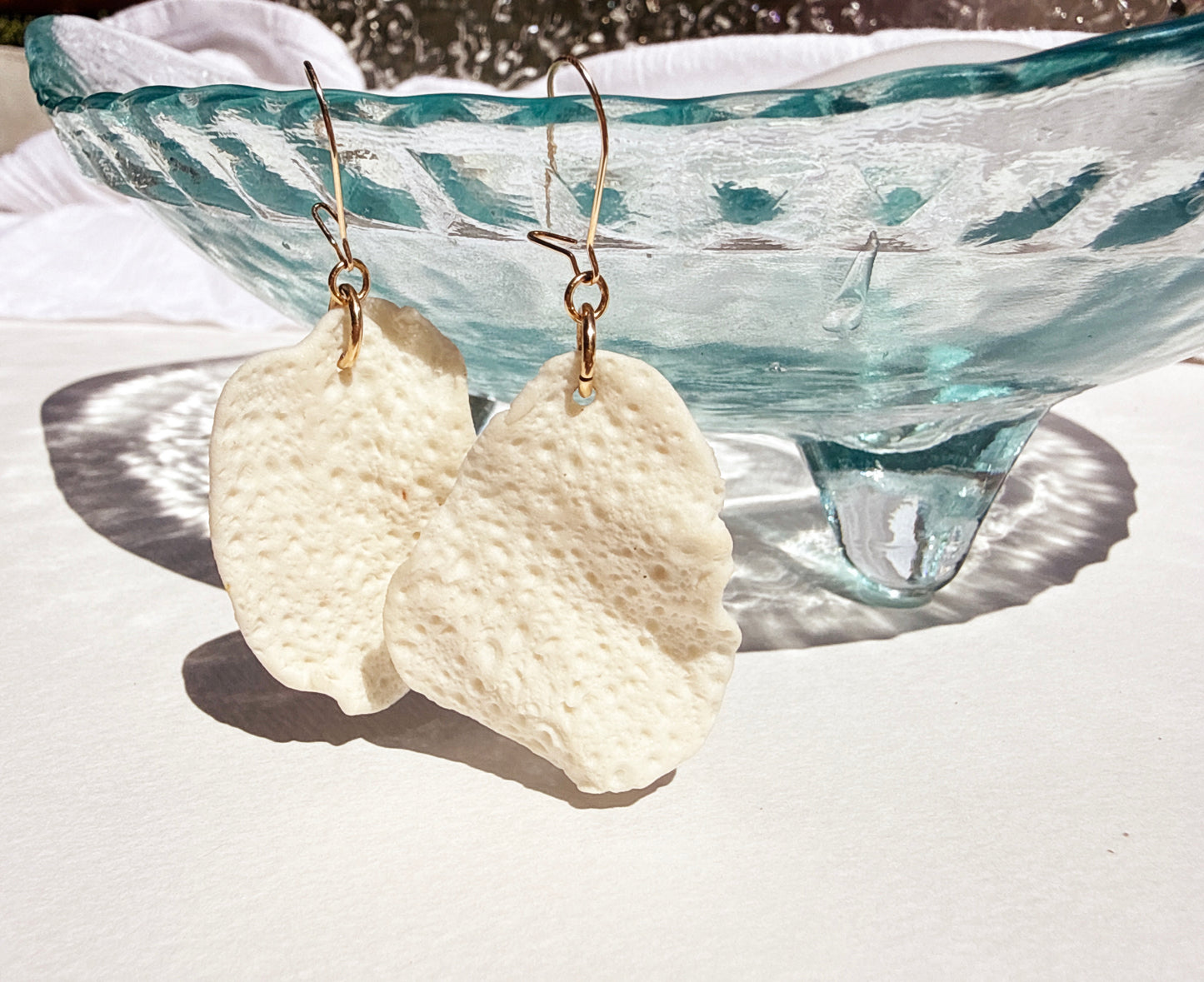 Low Tide Urchins - Translucent Porcelain Earring
