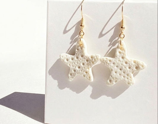 sea urchin star earrings 