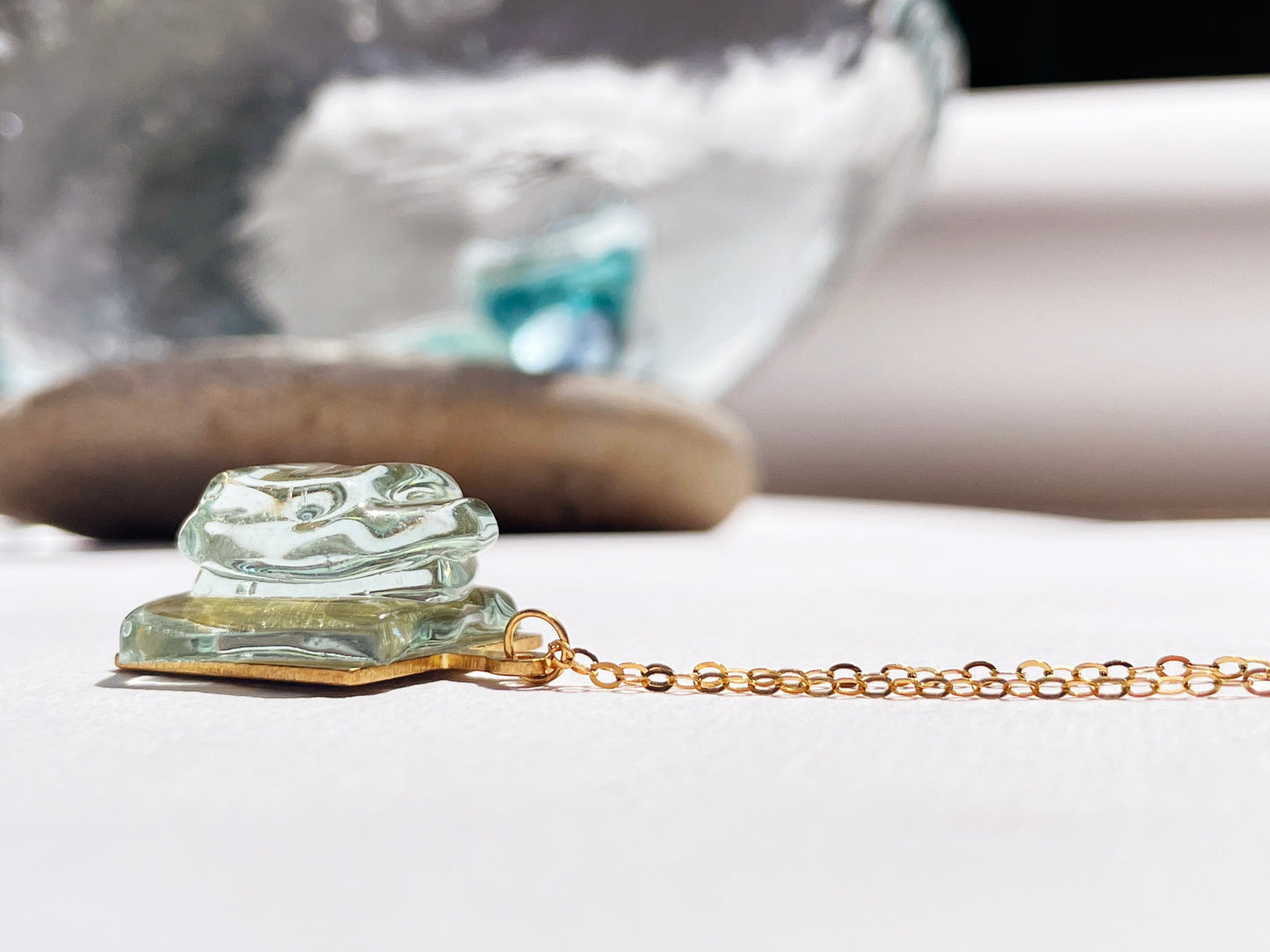 Aireys Glass Pendant Necklace