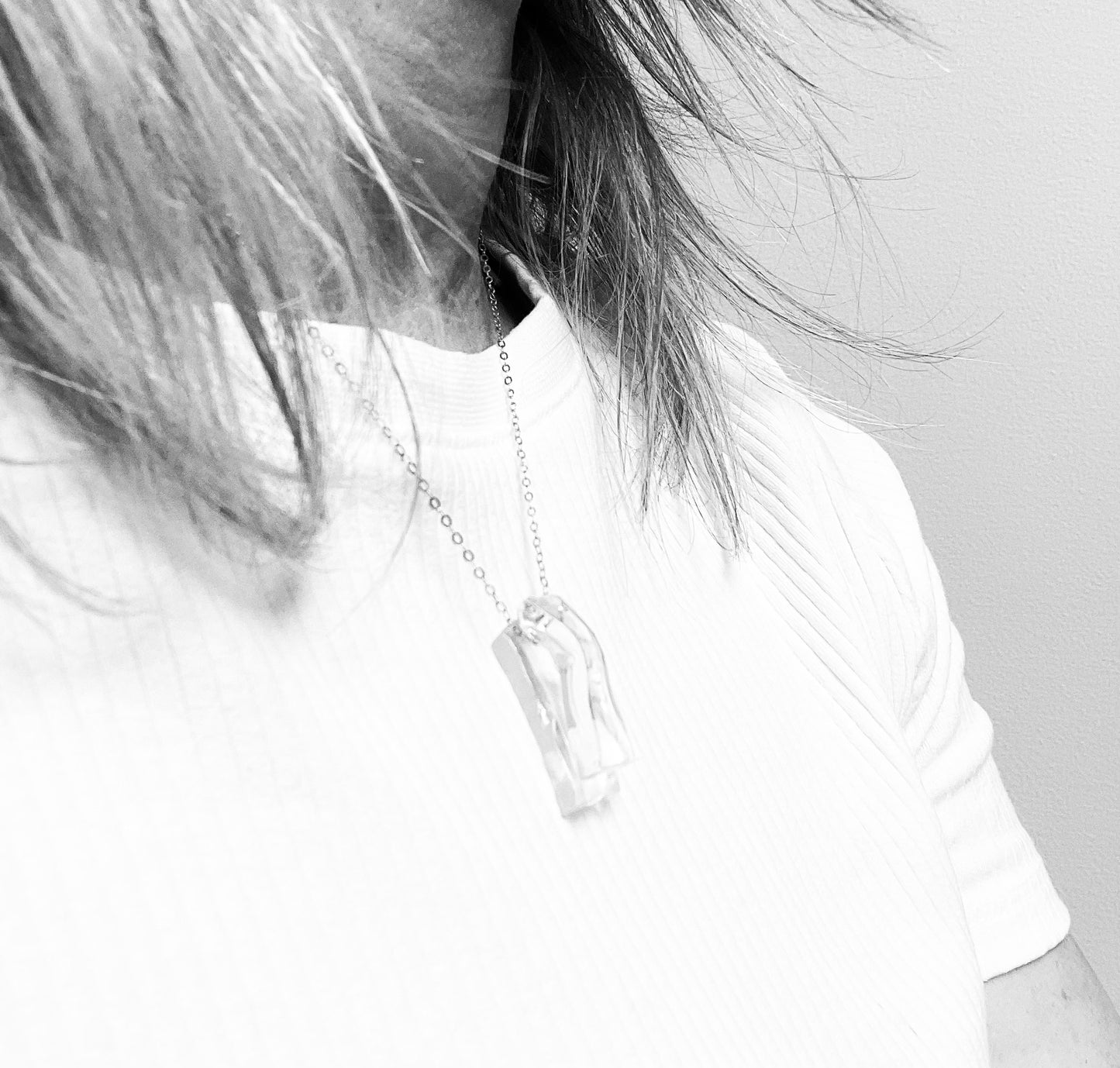Recycled Wine Bottle Glass Pendant Necklace