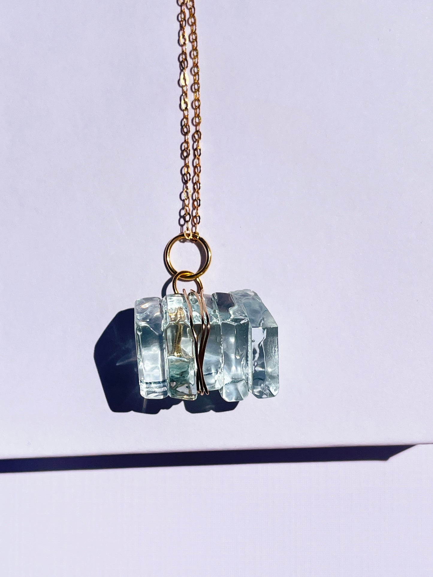 Torquay Wrapped Wine Glass Pendant Necklace