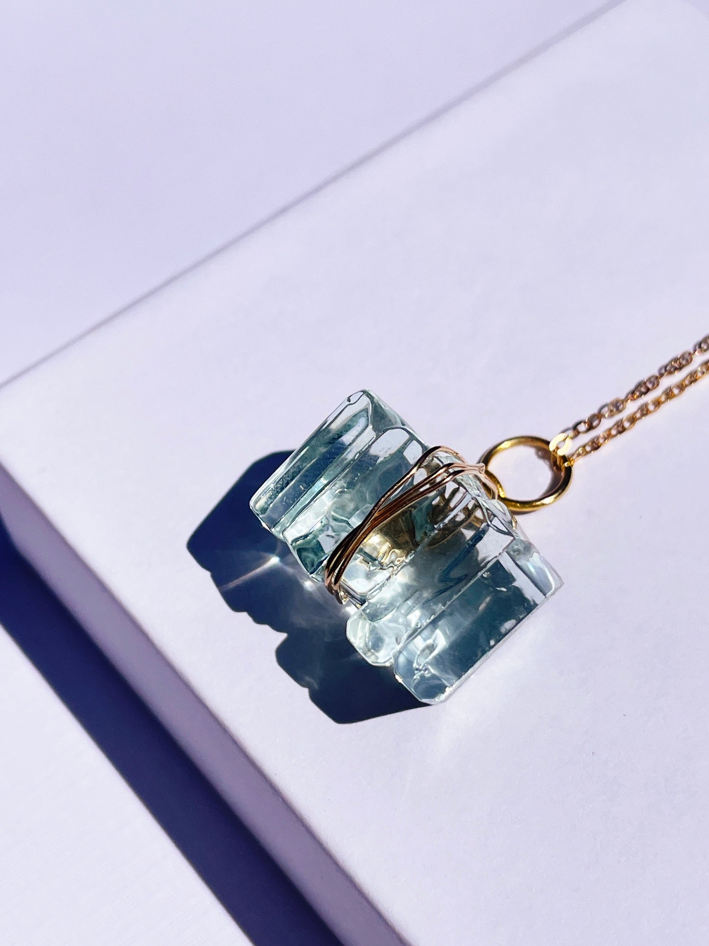 Torquay Wrapped Wine Glass Pendant Necklace