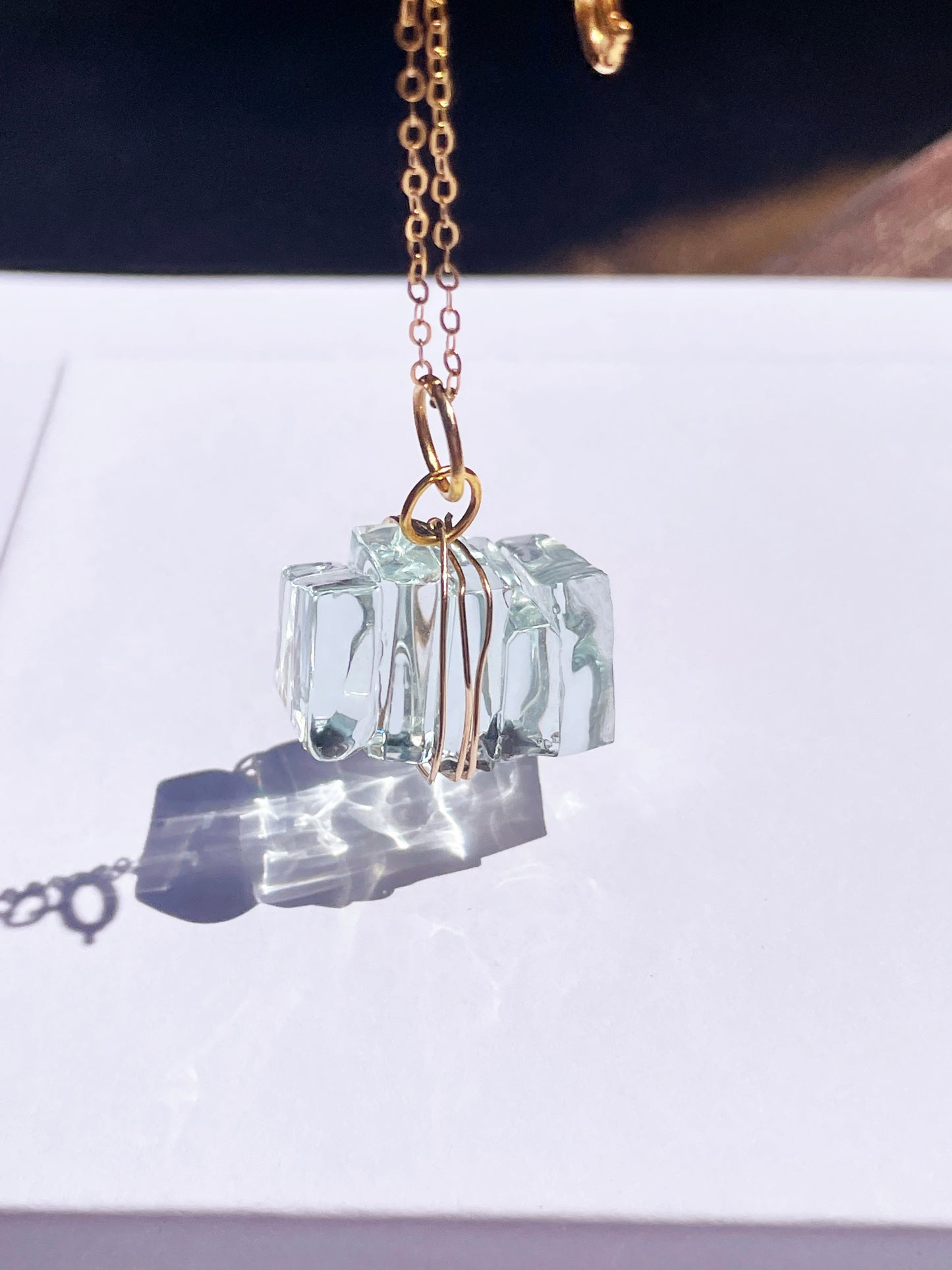 Torquay Wrapped Wine Glass Pendant Necklace