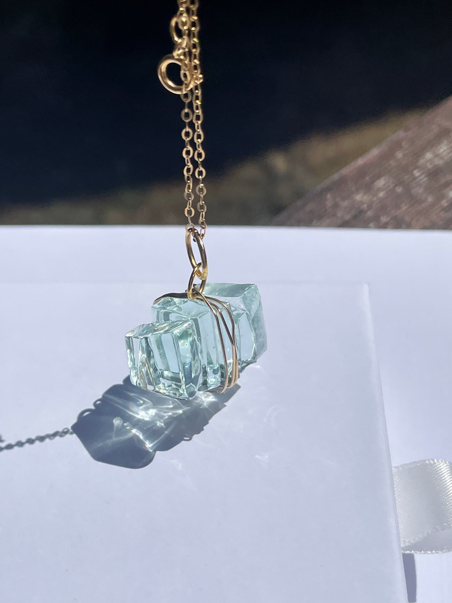 Torquay Wrapped Wine Glass Pendant Necklace