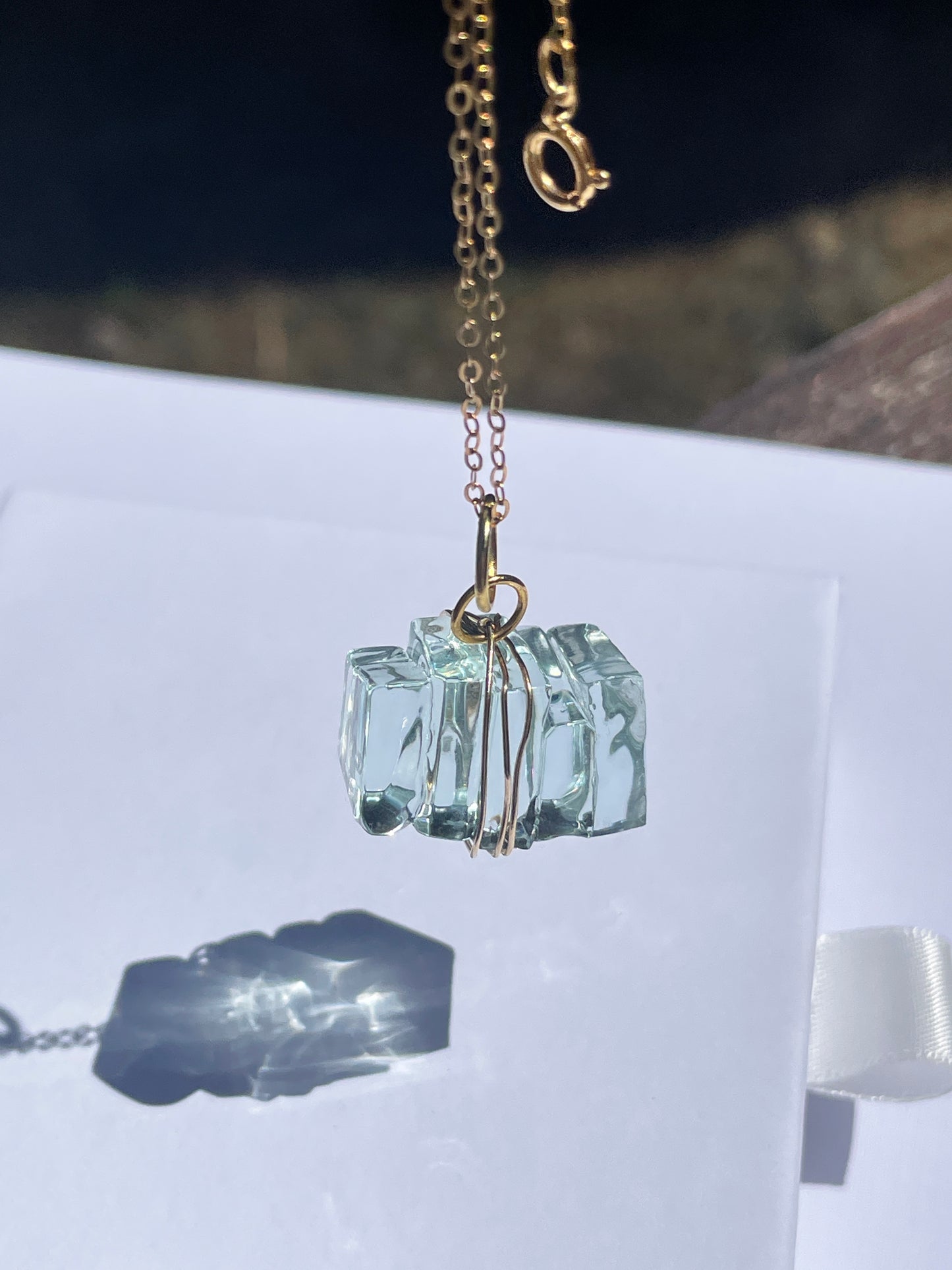 Torquay Wrapped Wine Glass Pendant Necklace