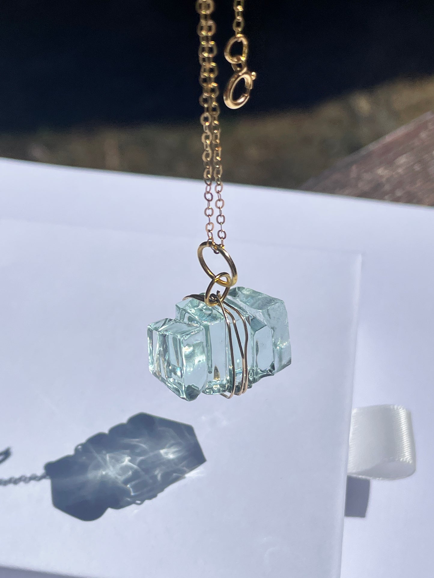 Torquay Wrapped Wine Glass Pendant Necklace