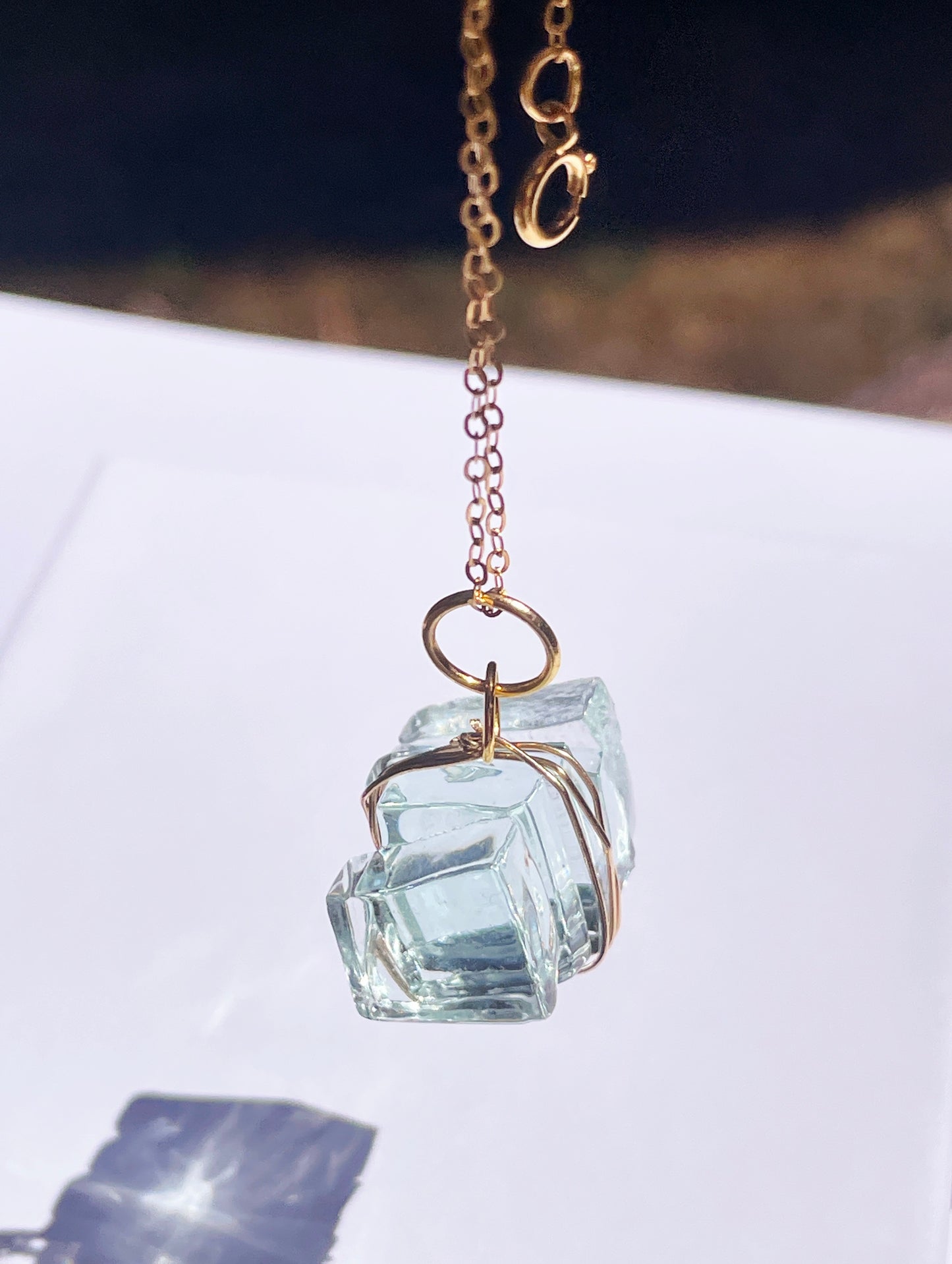 Torquay Wrapped Wine Glass Pendant Necklace