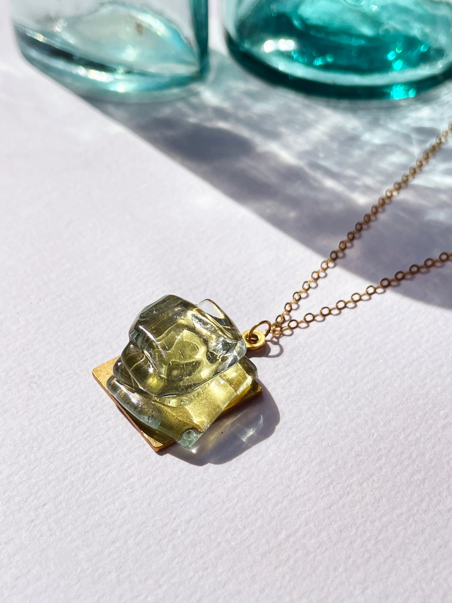 Aireys Glass Pendant Necklace
